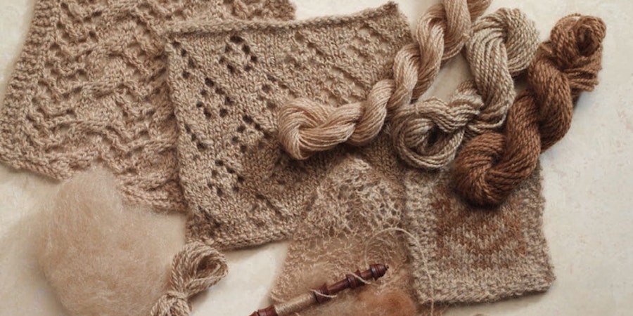 Entrelac: Using Short Rows to Build Color and Texture Image