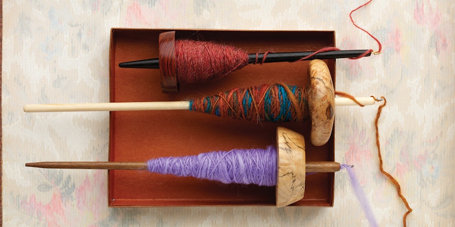 Drop-Spindle Spinning Image