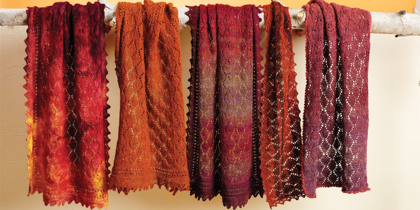 Fall 2009: Fall Leaves Shawl Correction Primary Image