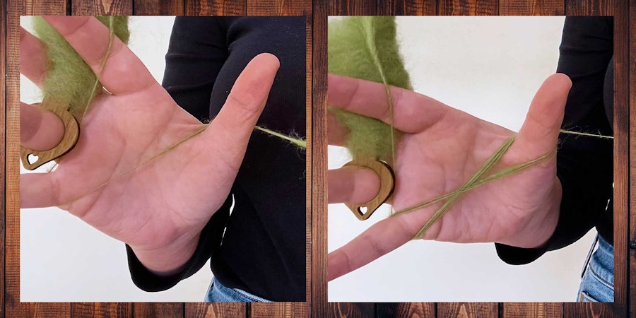 How To: Butterflying Singles Yarn for Spindle Spinning Image