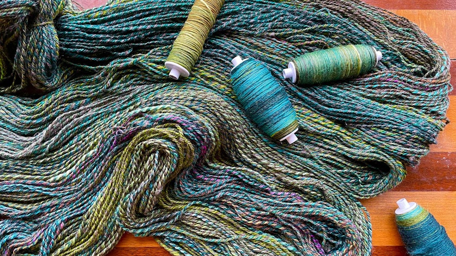 Solace Spinning 2: Plying a Sweet Scrap Yarn Image