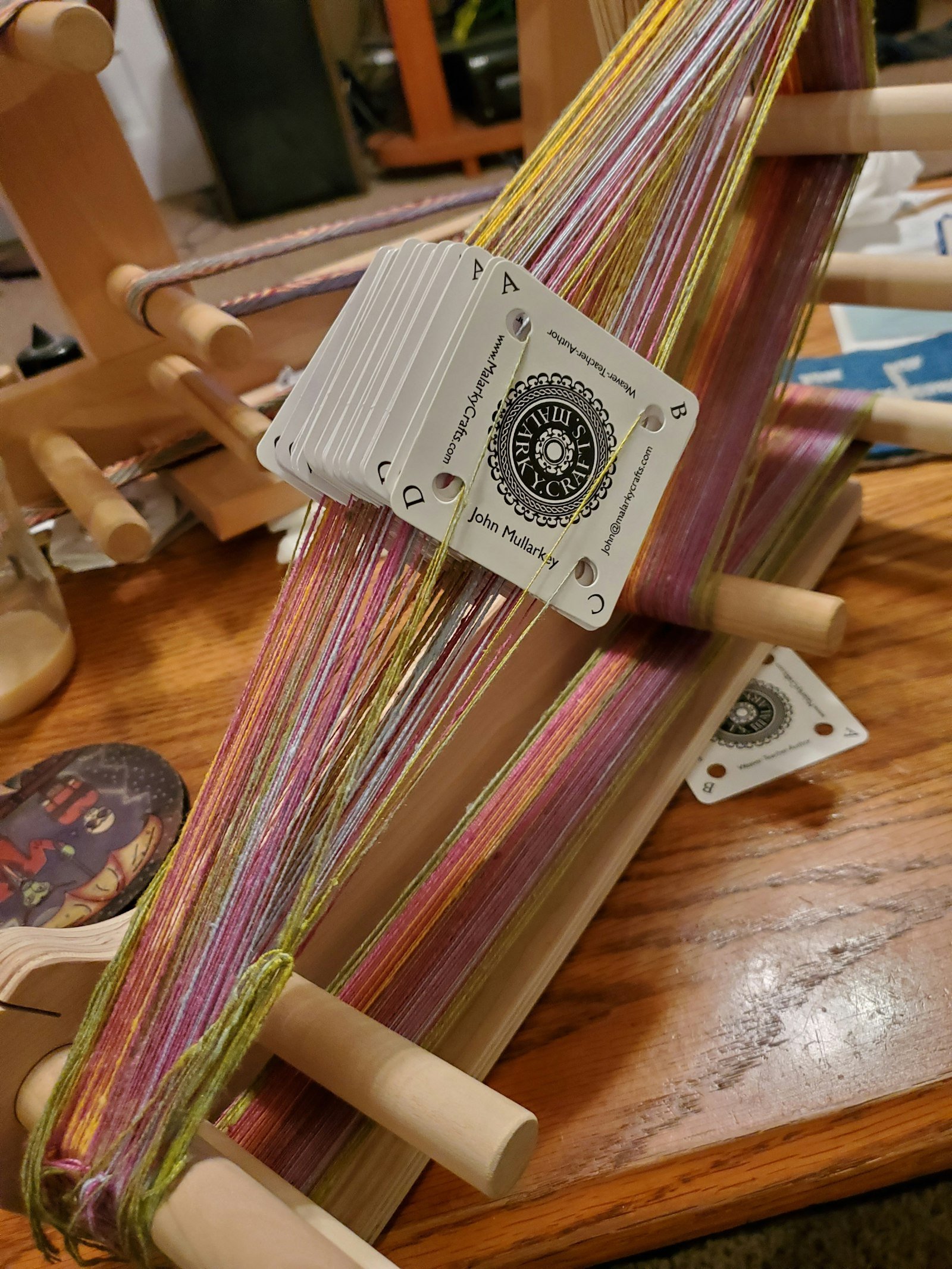 Tablet Weaving with Handspun Silk Hankies Primary Image