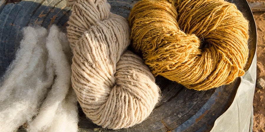 Traditional Spinning on a Navajo Spindle Image