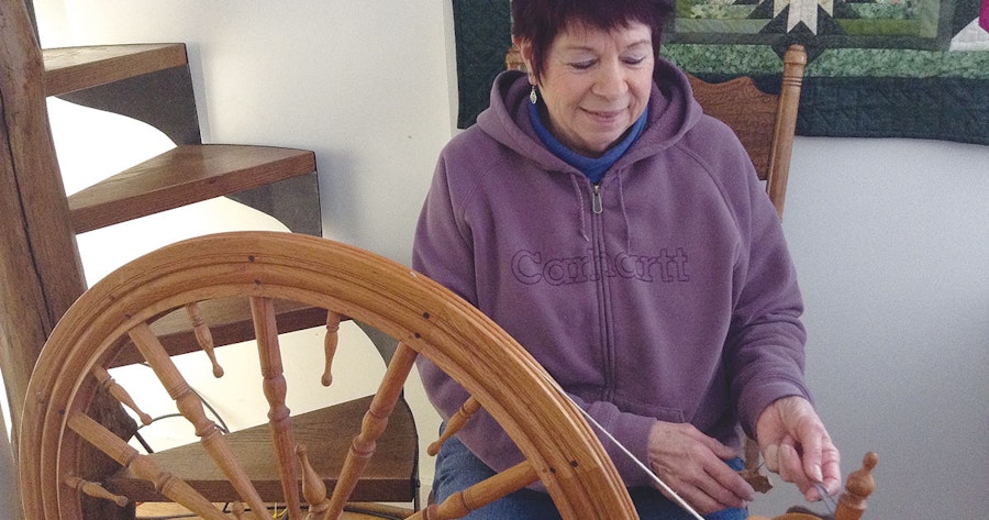 I Am a Spinner: Pat Maley, Handspinning Teacher and Ham Radio Operator Image