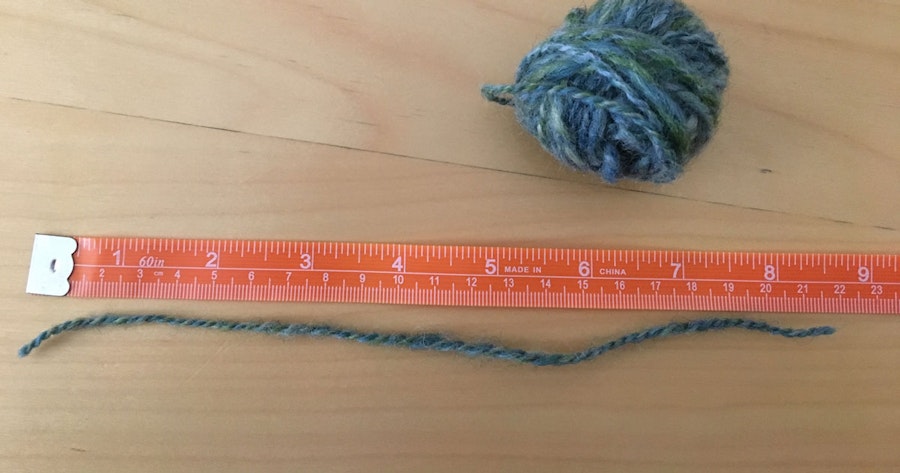 Measuring Handspun Yarn Image