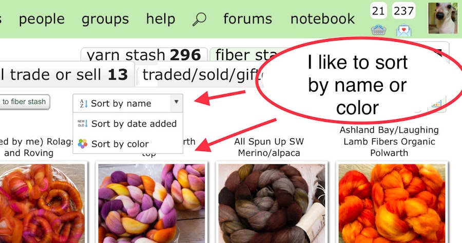 Her Handspun Habit: Fiber Stash, Meet Ravelry Image