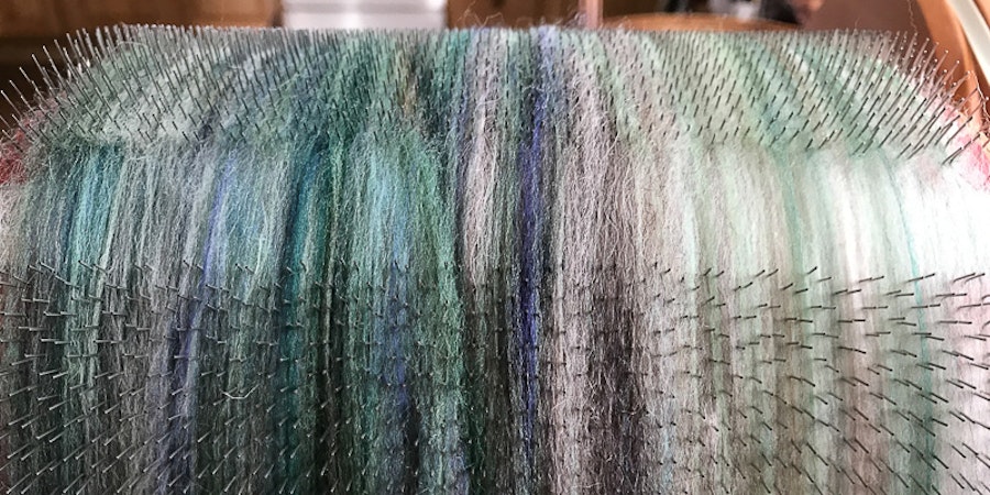 Roving Reporter: Turn Your Fiber Dregs into Fab Gradient Batts with Drumcarding Image