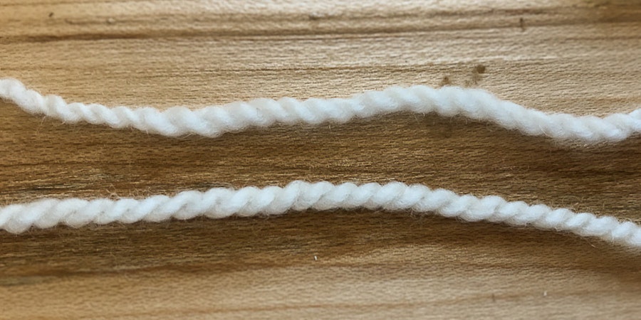 Roving Reporter: Spinning and Plying for Twined Knitting Image