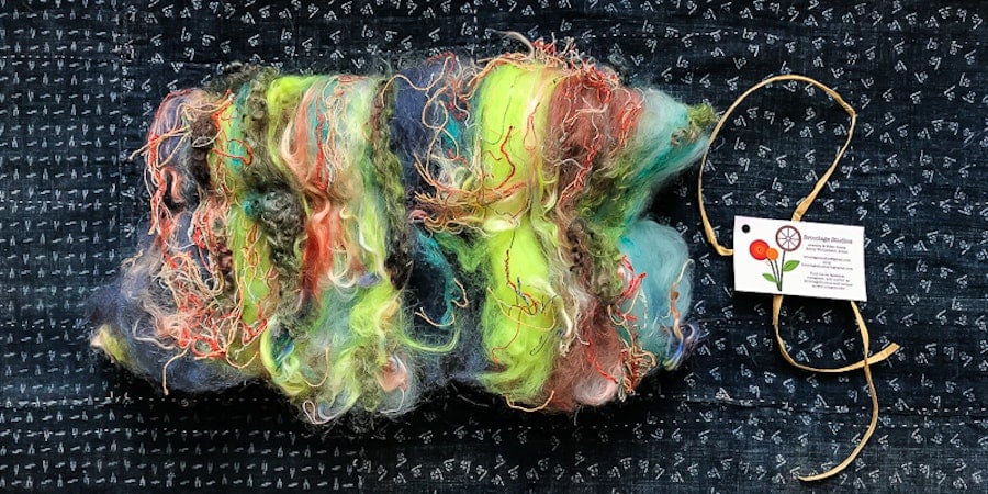 Roving Reporter: How I Tackle a Textured Spinning Batt Image