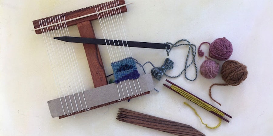 The Lazy Girl’s Guide to Weaving Tapestry with Handspun Image