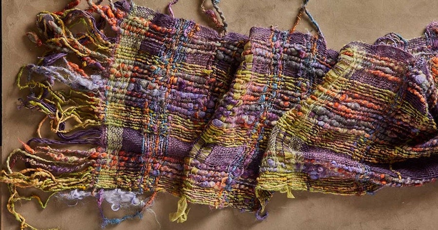 3 Tips for Using Handspun Art Yarns as Warp Image