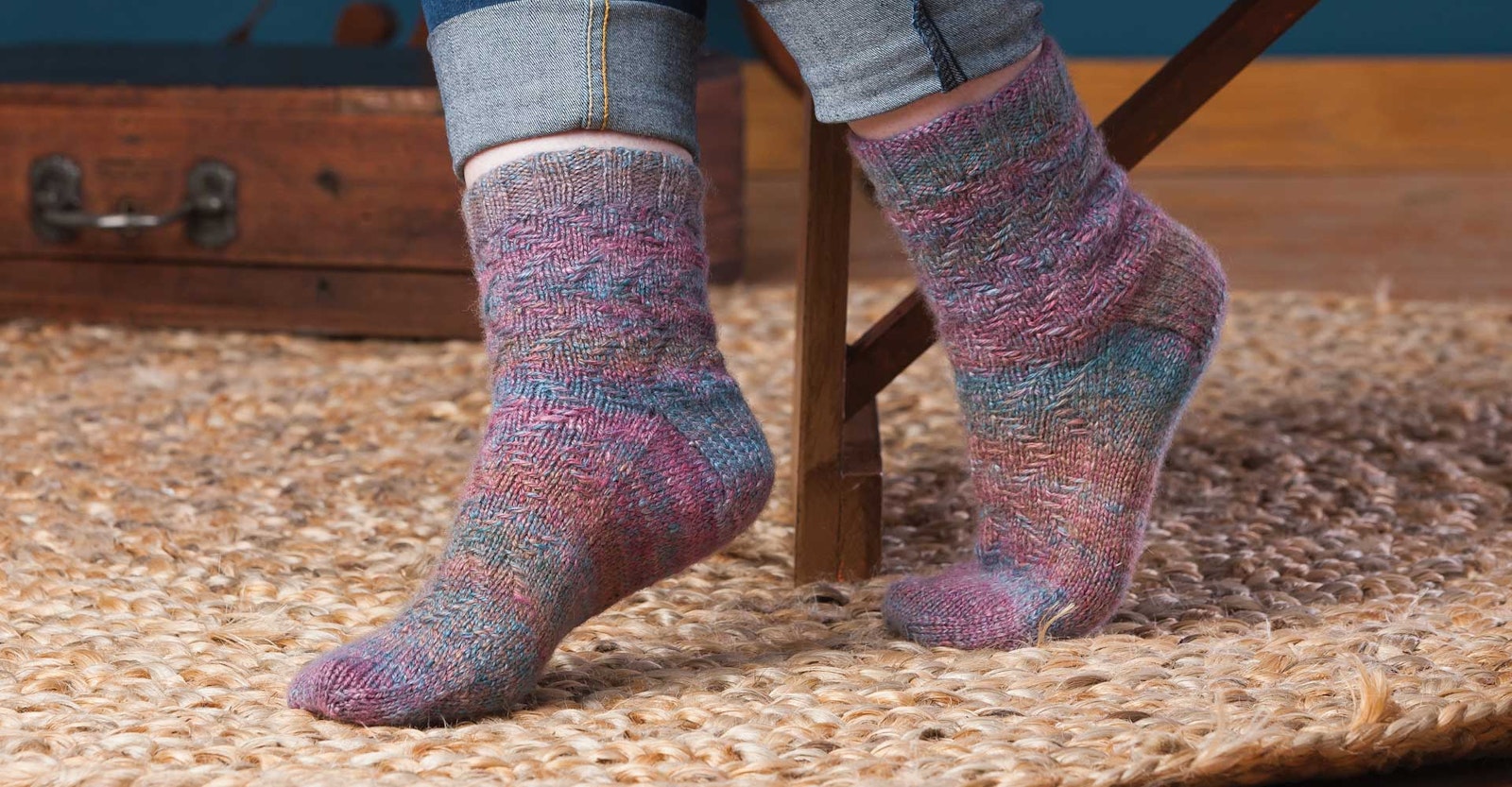Handspun Lida Rose Socks Primary Image