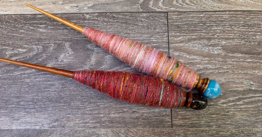 Her Handspun Habit: How I Wind a Cop on My Supported Spindle Image