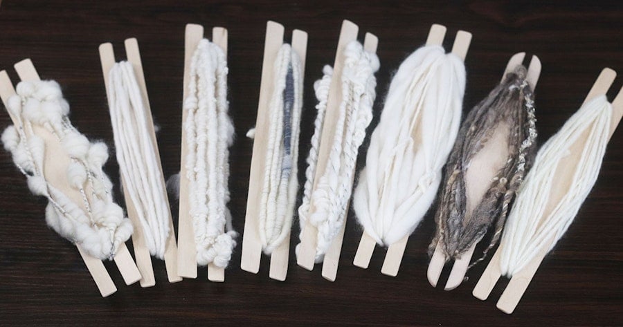 Using Art Yarns for Weaving Image