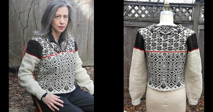 Your Finished Object: Overshot Pattern Sweater Image