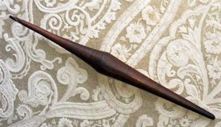 Andrea Mielke Schroer and her favorite French spindle Image