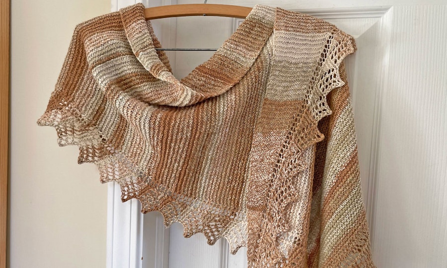 Kate’s Simple and Beautiful Cotton Shawl Pattern Image