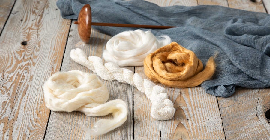 A Spinner’s Tussie Mussie: Preparing Eri Silk Sliver Image