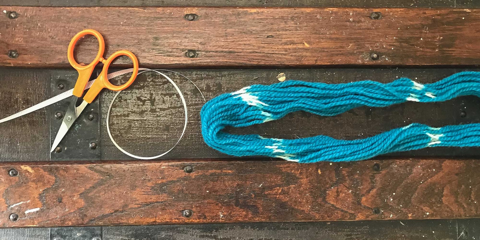 Dyeing Flammegarn: Saxon Blue for Socks with a Twist Primary Image