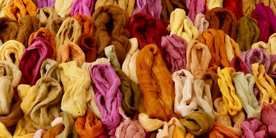 Color Play with Plant-Dyed Tops Image