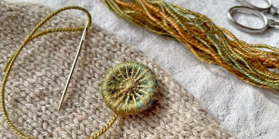 Tutorial: Handspun Buttons for Handspun Sweaters Image