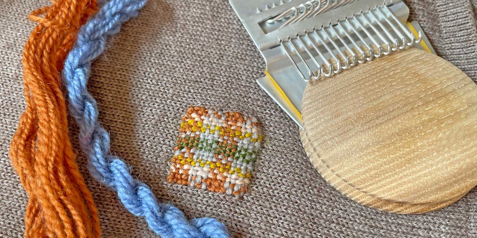 Visible Mending with a Darning Loom Primary Image
