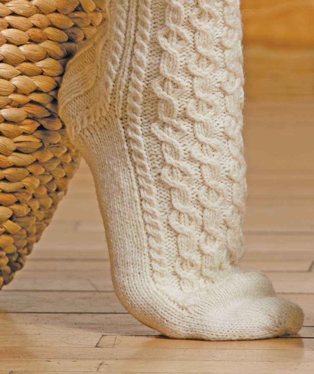 Double-Cable Socks for Spinners | Spin Off Library
