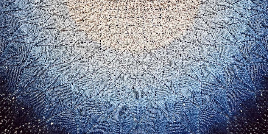 Your Finished Object: Starfall Shawl Image