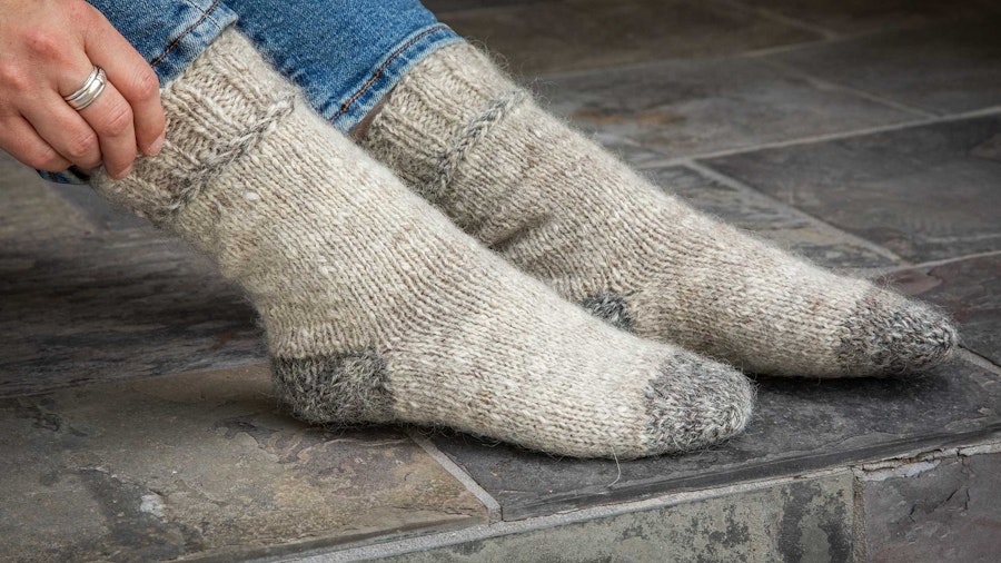 A Little Gift: Spin and Knit the Ultimate Icelandic Hiking Socks Image