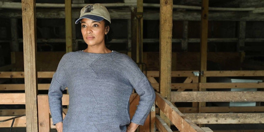 Knitting the Zig Zag Tunic in Handspun Image