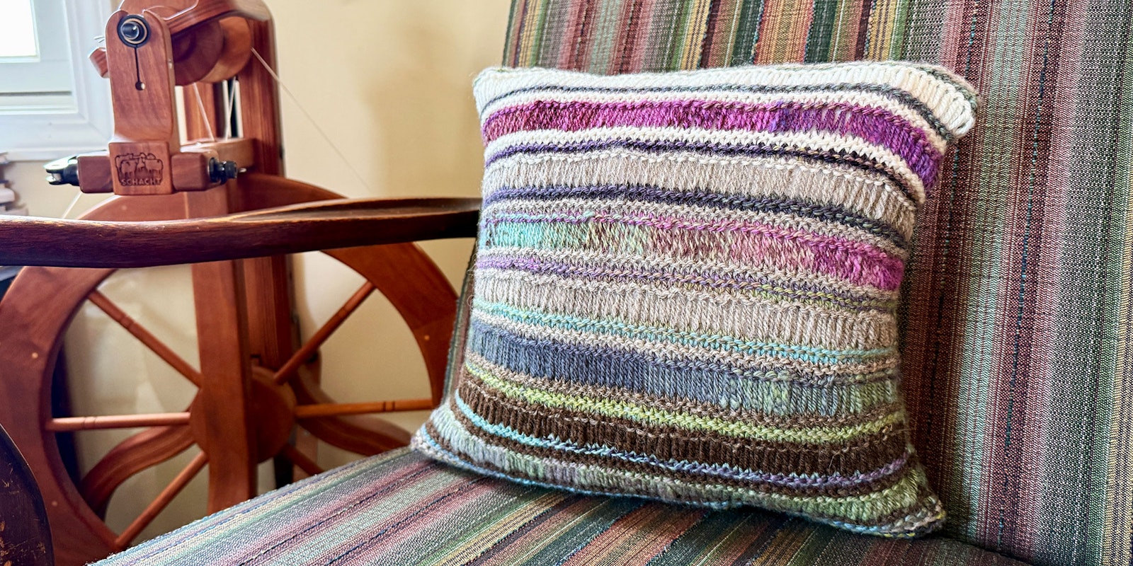 Knit a Twilight Fade Pillow Primary Image