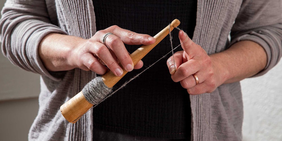 Try Spinning on a Scottish Spindle Image