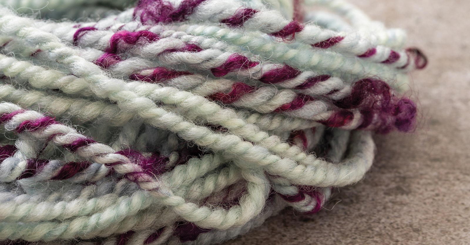 Textured Yarn Tutorial: Adding Locks as an Intermittent Third Ply Primary Image